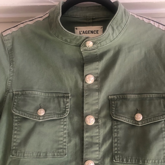 ❤️L’Agence Elaina Utility Jacket Military Style Size S/P - Picture 2 of 7
